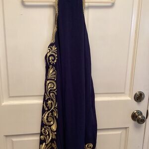 Lilly Pulitzer navy and gold dress, NWT